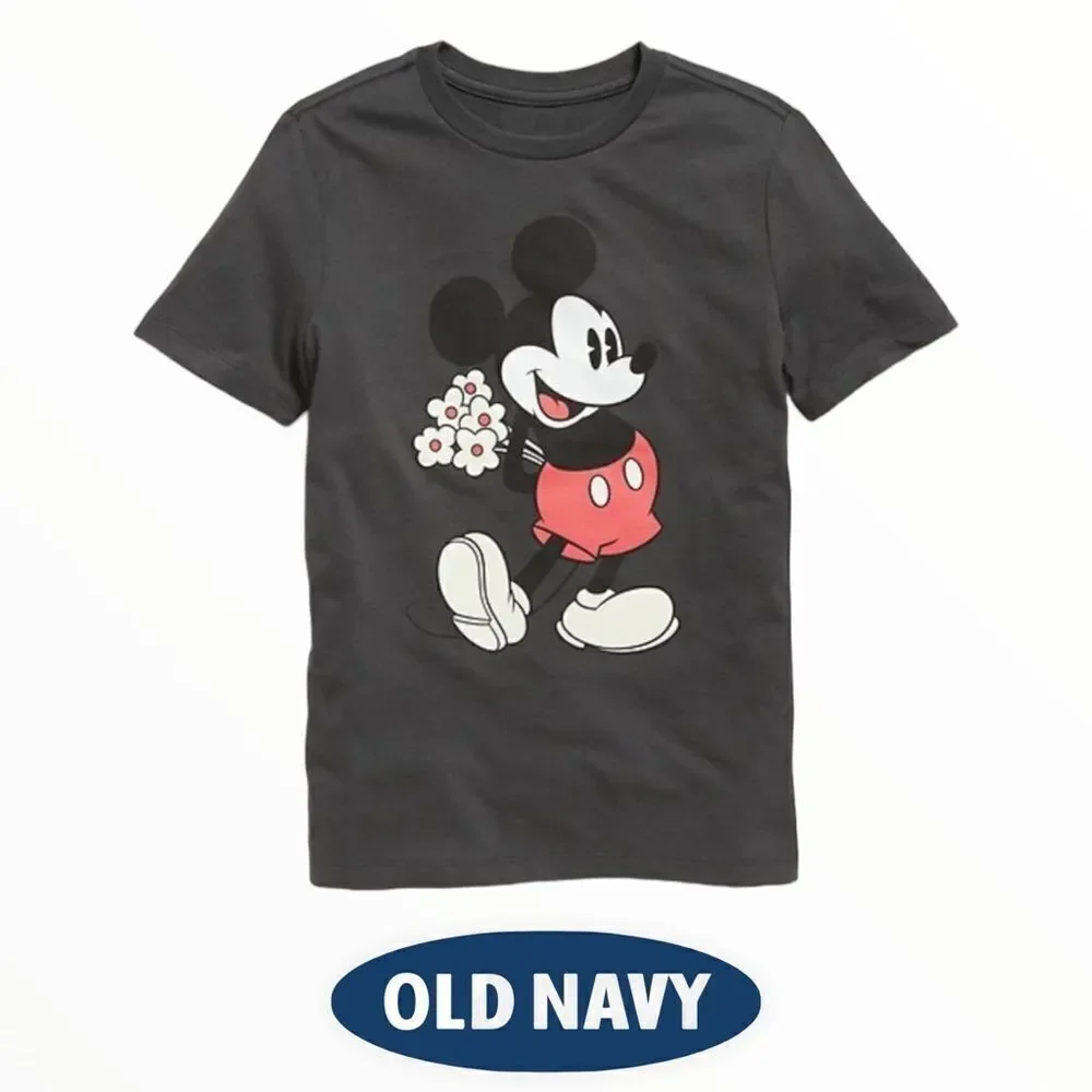 OLD NAVY | Gray | Disney Mickey Mouse Unisex Graphic T-Shirt